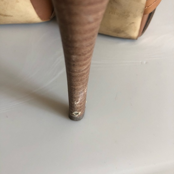 Guess Tan Platform Open Toe Strappy Heel - Picture 5 of 7